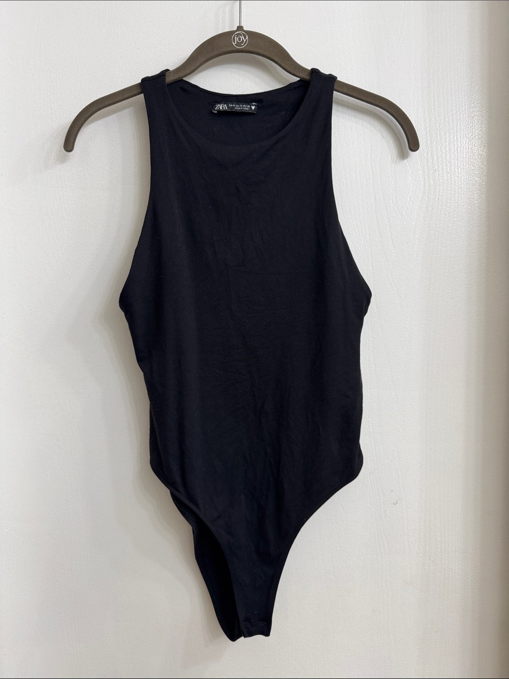Zara Black Sleeveless Bodysuit